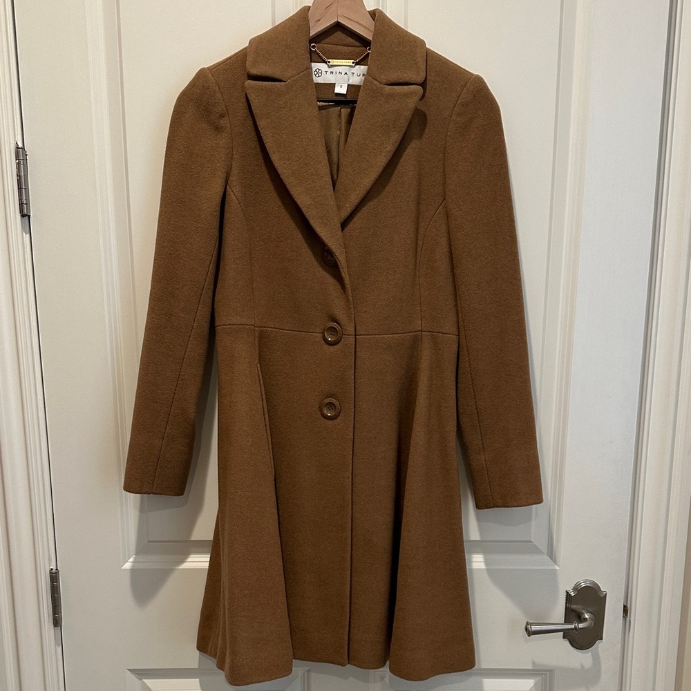 Trina Turk Camel Overcoat